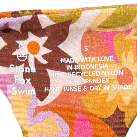 🌻NEW w.tags! Stone Fox Swim Retro Pop Bikini Set Size Small - Picture 10 of 16